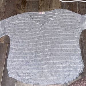 Grey and white sweater size S